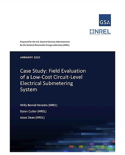 NREL study of low cost circuit level electrical submetering system
